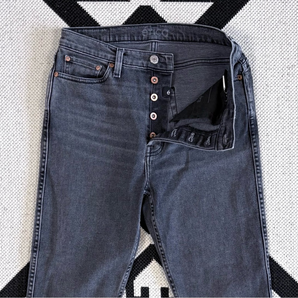 Etica Alex High Rise Skinny Jeans in Sunned Black Size 27 - Picture 10 of 14
